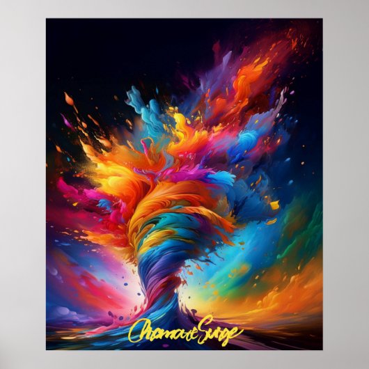 "Chromatische piekspanning" Poster (Voorkant)