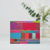 Chromatische quilt briefkaart (Staand voorkant)
