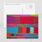 Chromatische quilt briefkaart (Voorkant / Achterkant)