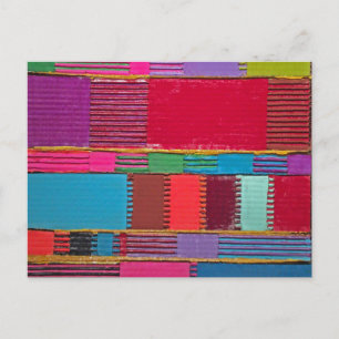 Chromatische quilt briefkaart