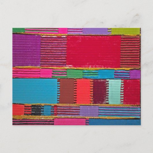 Chromatische quilt briefkaart (Voorkant)