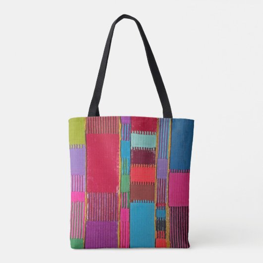 Chromatische quilt tote bag (Achterkant)