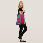Chromatische quilt tote bag (Op model)