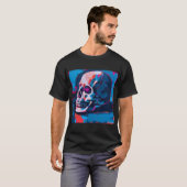Chromatische schedel schildering t-shirt (Voorkant volledig)