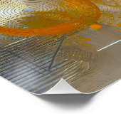 Chromatische Skyline: Puls der urbanen Abstraktion Perfect Poster (Hoek)