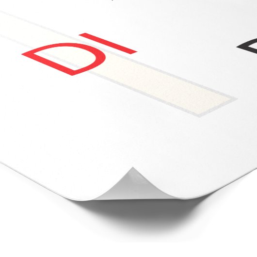 Chromatische Solfege Banner Poster (Hoek)