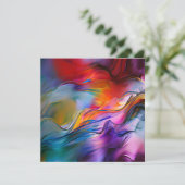 "Chromatische stromingen" Hedendaags Abstract Bedankkaart (Staand voorkant)