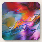 "Chromatische stromingen" Hedendaags Abstract Bier Onderzetter (Voorkant)