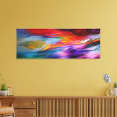 "Chromatische stromingen" Hedendaags Abstract Canvas Afdruk (Insitu (Woonkamer))