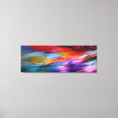"Chromatische stromingen" Hedendaags Abstract Canvas Afdruk (Voorkant)
