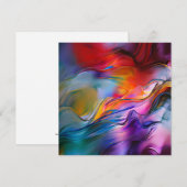 "Chromatische stromingen" Hedendaags Abstract Kaart (Voorkant / Achterkant)