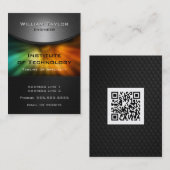 Chromatische technologie elegant ontwerp met QR-co Visitekaartje (Voorkant / Achterkant)