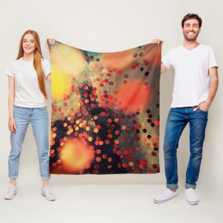 Chromatische uitbarsting – Artistieke fleece deken