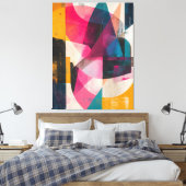 Chromatische Vergrendeling Canvas Afdruk (Insitu (Slaapkamer))