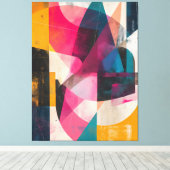 Chromatische Vergrendeling Canvas Afdruk (Insitu (Houten vloer))