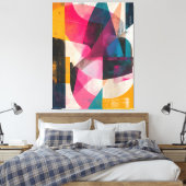 Chromatische Vergrendeling Canvas Afdruk (Insitu (Slaapkamer))