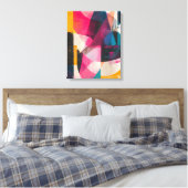 Chromatische Vergrendeling Canvas Afdruk (Insitu (Slaapkamer))