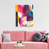Chromatische Vergrendeling Canvas Afdruk (Insitu (Woonkamer))