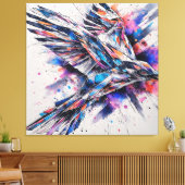 Chromatische Vlucht van Vrijheid Canvas Afdruk (Insitu (Woonkamer))