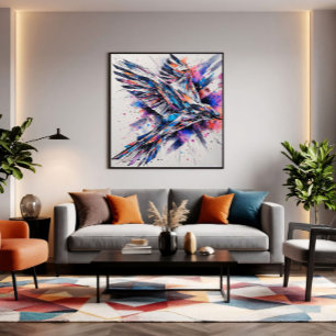 Chromatische Vlucht van Vrijheid Canvas Afdruk