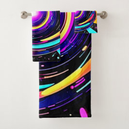 Chromatische Vortex Kunst Bad Handdoek