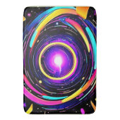 Chromatische Vortex Kunst Badmat (Voorkant Verticaal)