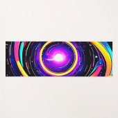 Chromatische Vortex Kunst Yogamat (Voorkant (horizontaal))