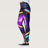 Chromatische vortexkunst leggings (Links)