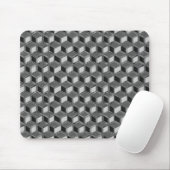 Chrome 3-d-boxen - hematietgrijs muismat (Met muis)