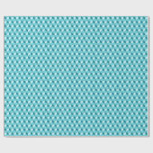 Chrome 3-d boxen - turquoise / aqua cadeaupapier (Vlak)