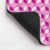 Chrome 3-d dozen - fuchsia roze muismat (Hoek)