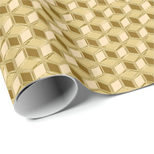 Chrome 3-d dozen - goudkleurig cadeaupapier