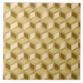 Chrome 3-d dozen - goudkleurig tegeltje (Voorkant)