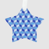 Chrome 3-d dozen - kobaltblauw ornament (achterkant)