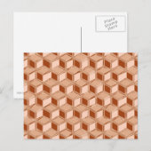 Chrome 3-d dozen - koper gekleurd briefkaart (Voorkant / Achterkant)