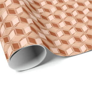 Chrome 3-d dozen - koper gekleurd cadeaupapier