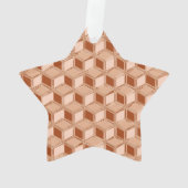 Chrome 3-d dozen - koper gekleurd ornament (achterkant)