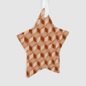 Chrome 3-d dozen - koper gekleurd ornament (voorkant)