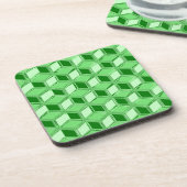 Chrome 3-d dozen - smaragdgroen drankjes onderzetter (Linkerzijde)