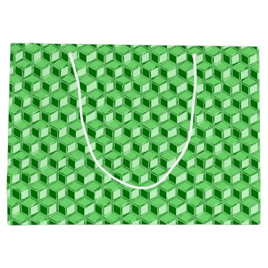 Chrome 3-d dozen - smaragdgroen groot cadeauzakje (Achterkant)
