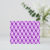 Chrome 3-d dozen - violet paars briefkaart (Staand voorkant)