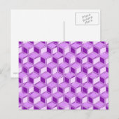 Chrome 3-d dozen - violet paars briefkaart (Voorkant / Achterkant)