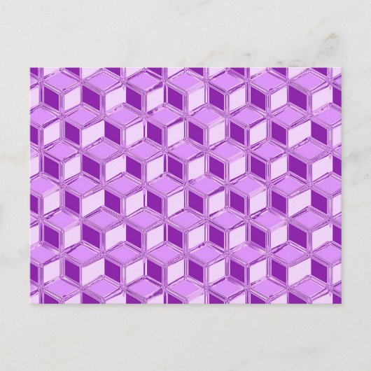 Chrome 3-d dozen - violet paars briefkaart (Voorkant)