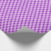 Chrome 3-d dozen - violet paars cadeaupapier (Hoek)