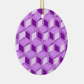 Chrome 3-d dozen - violet paars keramisch ornament (Rechts)