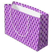 Chrome 3-d dozen - violet paars large cadeautasje (Achterkant Gekanteld)