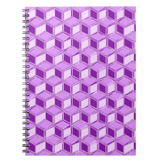 Chrome 3-d dozen - violet paars notitieboek (Voorkant)
