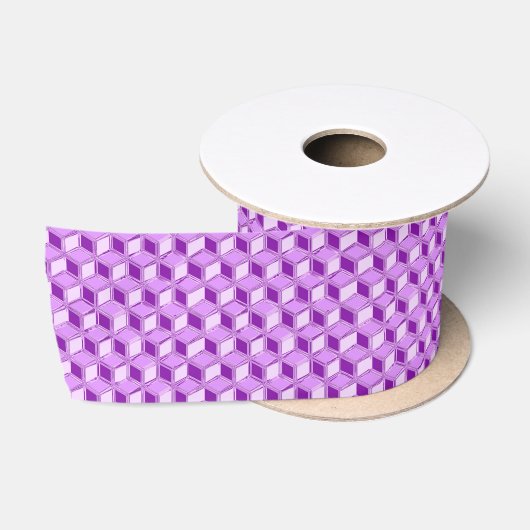 Chrome 3-d dozen - violet paars satijnen lint (Spoel)
