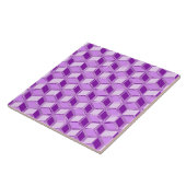 Chrome 3-d dozen - violet paars tegeltje (Zijkant)
