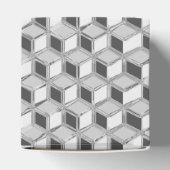 Chrome 3-d dozen - zilvergrijs bedankdoosjes (Bovenkant)